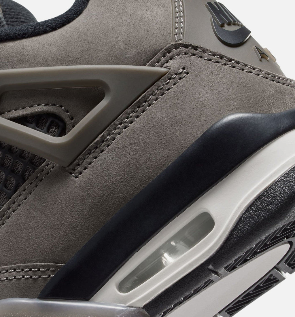 Air Jordan 4 Retro Cave Stone And Black Grade School Lifestyle Shoe - Cave Stone/Black/Moon Particle