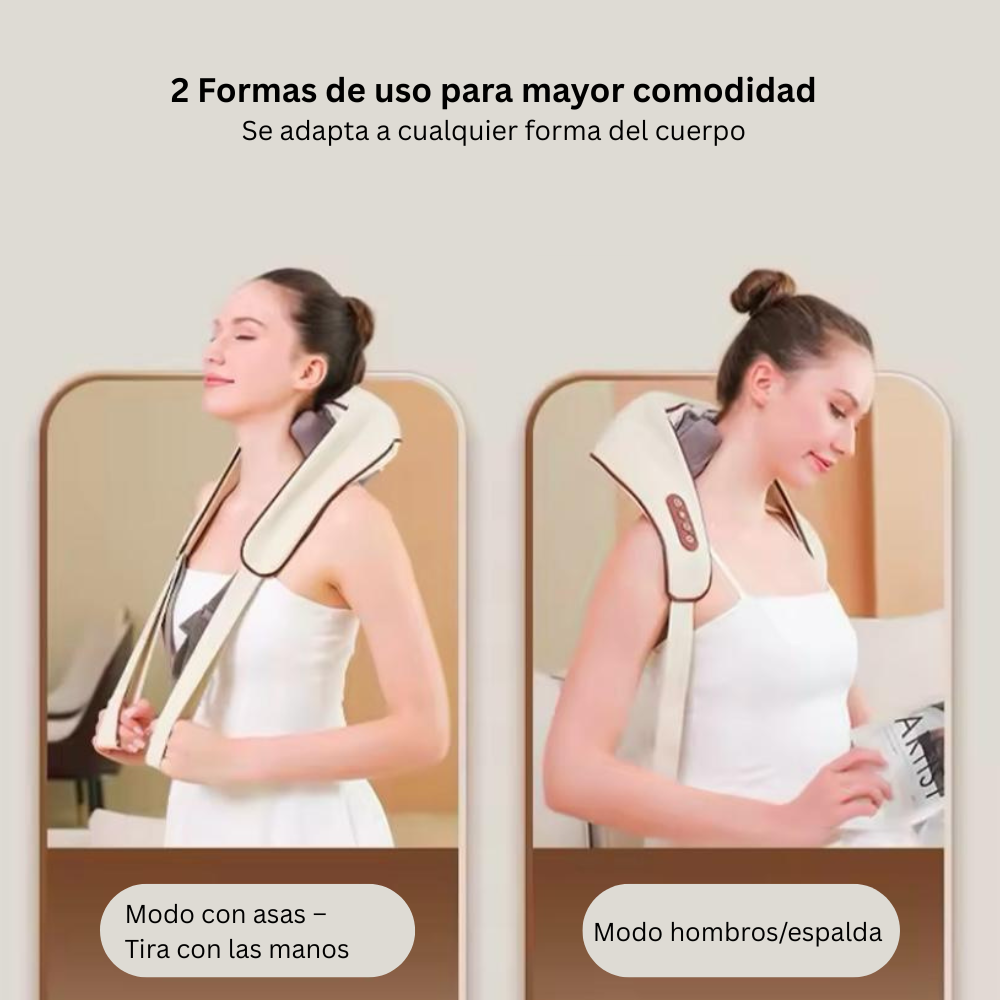 Masajeador de cuello que simula la mano humana