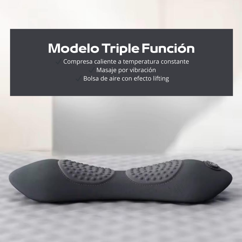 Almohada de masaje térmica con soporte lumbar
