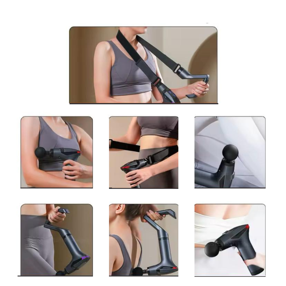 Pistola de Masaje con Asa Extendida