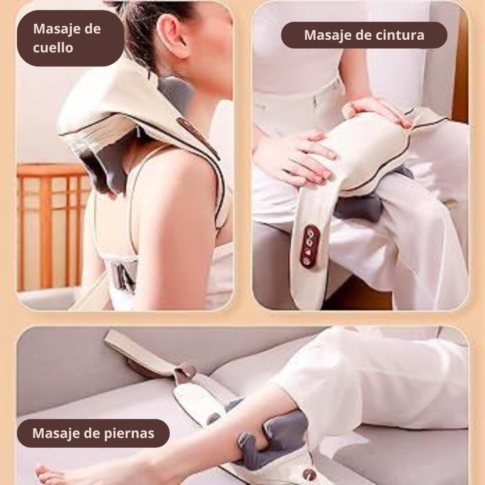 Masajeador de cuello que simula la mano humana