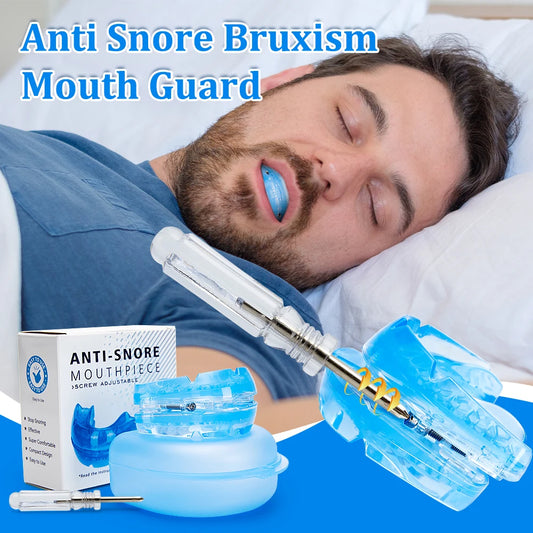 Solución antirronquidos y bruxismo: ¡Protector bucal cómodo para noches tranquilas!